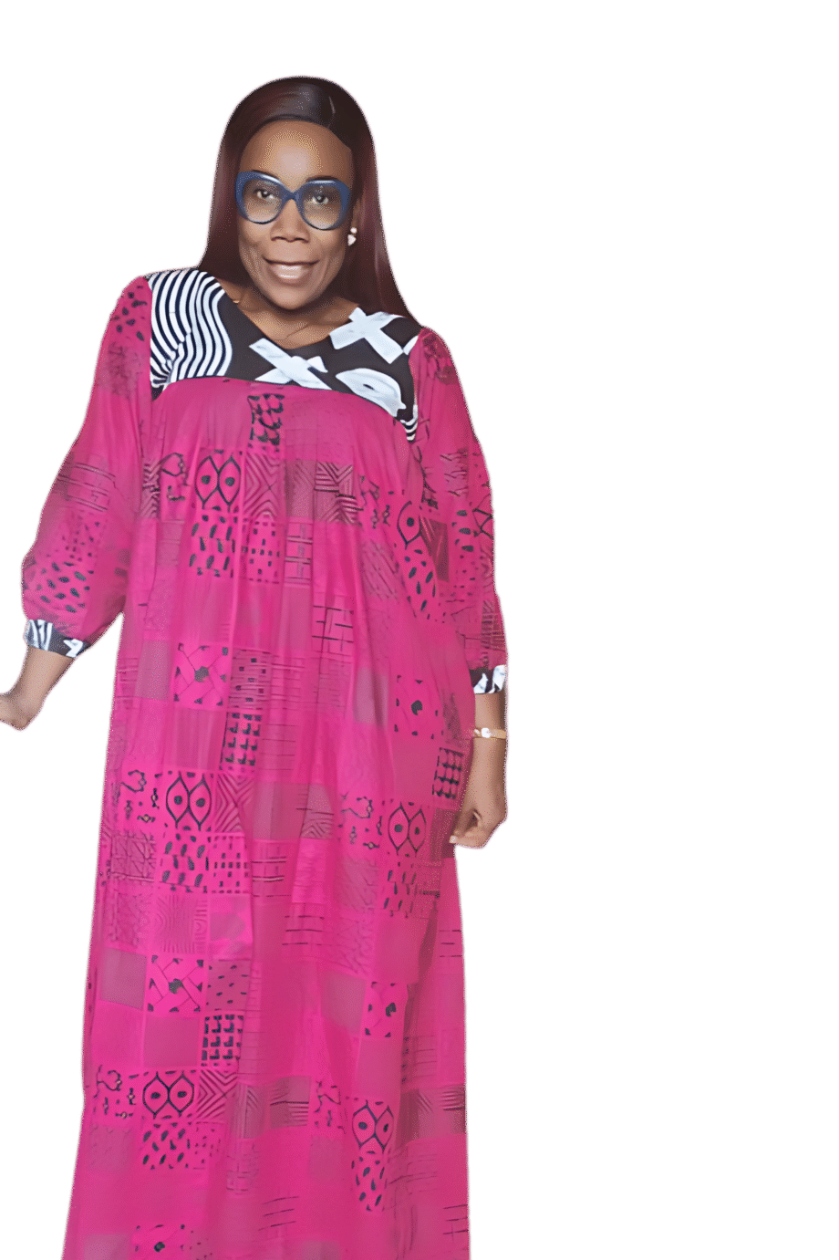 Zuri Glow Kaftan – Pink Radiance Edition