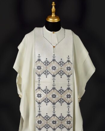 Men's African Senator Wear – Warrior Silhouette Design | MOMMA G COLLECTIONS